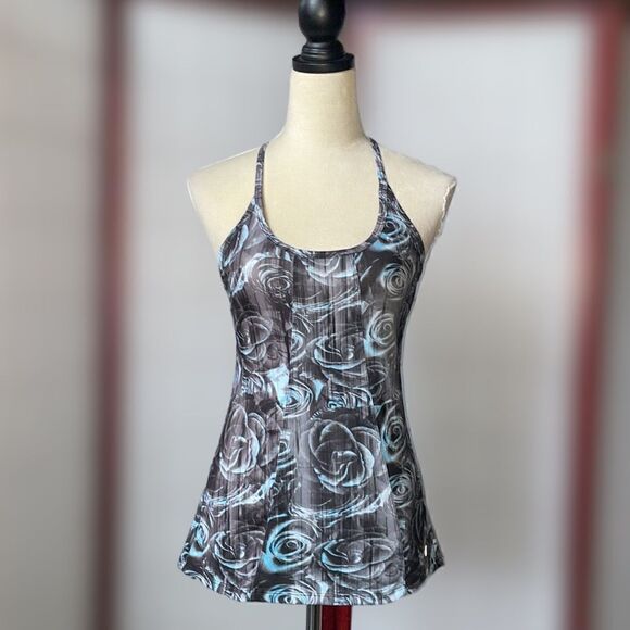 Marina Tec Dry-Wik Athletic Racerback Tank top w/Floral Design (S) - Picture 4 of 10